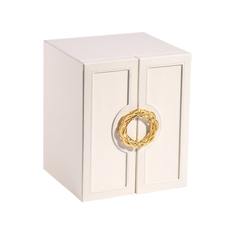 Large jewelry box with 5 drawers-white