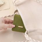 Mini travel jewelry box small enough to fit inside a handbag