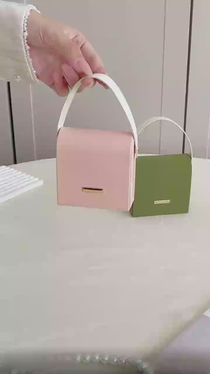 Mini Handbag Jewelry Box for Women – Portable Travel Jewelry Organizer, Small Gift Case